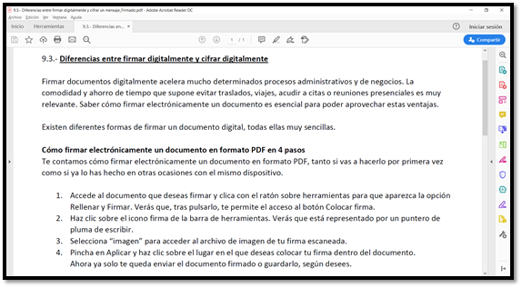 Signar digitalment un document