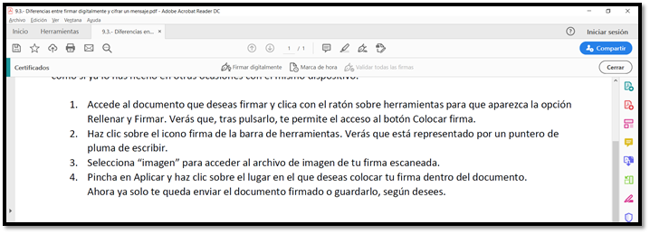 Signar digitalment un document