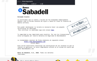 correo phishing Sabadell